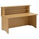 Trexus Reception Desk with Counter Box W1600xD800xH1116mm Oak