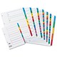 Concord Index Multicolour-tabbed Mylar-Reinforced 4 Holes A-Z 20-Part A4 White Ref CS21