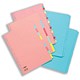 Concord Subject Dividers 230 Micron Reinforced 5-Part A4 Blue Ref 76703/67