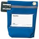 Versapak Cash Bag Tamper-Evident Zip Heavyweight Material Small W178xD50xH152mm Blue Ref CCB0