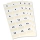 3L Index Tabs Permanent Preprinted 0-31 25mm White Ref 10518 [Pack 72]