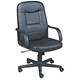 Trexus Intro Managers Armchair Leather Tilt Back H630mm Seat W640xD490x450-550mm Black