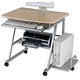 Trexus Intro Sutton Workstation Mobile Silver Frame W980xD620xH750mm Beech