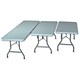 Trexus Folding Table Rectangular Capacity 500kg W2438xD762xH743mm Grey