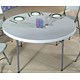 Trexus Table Capacity Circular 500kg Dia1524xH743mm Grey