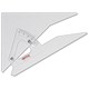 Rotring Adjustable Set Square Acrylic with Precision 0.5 Degree Scale 305mm Clear Ref S0589150