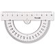 Rotring Semicircular Protractor including 100mm Ruler Clear Ref S0221230