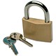 Helix Locksafe Padlock Solid Brass Double Locking with 2 Keys 40mm Ref CP1040