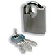 Helix Locksafe XTRA Padlock Solid Brass Double Locking 2 Keys Hardened Steel 40mm Chromed Ref C05040