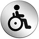 Durable Disabled WC Pictogram Sign Stainless Steel Ref 4906-23