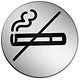 Durable No Smoking Pictogram Sign Stainless Steel Ref 4911-23