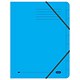 Elba Organiser File Pressboard Elasticated 9-Part Foolscap Blue Ref 34413 [Pack 5]
