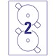 Avery CD/DVD Labels Inkjet 2 per Sheet Dia.117mm DVD-optimised Ref C9780-15 [30 Labels]
