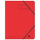 Elba Organiser File Pressboard Elasticated 9-Part Foolscap Red Ref 34418 [Pack 5]