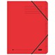 Elba Organiser File Pressboard Elasticated 7-Part Foolscap Red Ref 34318 [Pack 5]