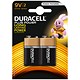 Duracell Plus Battery Alkaline 9V Ref MN1604B2 [Pack 2]