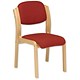 Trexus Side Chair Wood Upholstered Stackable Seat W460xD480xH480mm Burgundy