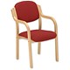 Trexus Armchair Wood Upholstered Stackable Seat W460xD480xH480mm Burgundy