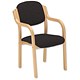 Trexus Armchair Wood Upholstered Stackable Seat W460xD480xH480mm Charcoal