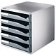 Leitz Post Set Filing Unit with 5 Drawers A4 W291xD352xH291mm Grey Ref 5280-89