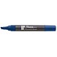 Paper Mate W10 Permanent Marker Chisel Tip 1.2-5mm Line Blue Ref S0192693[Pack 12]