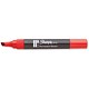 Paper Mate W10 Permanent Marker Chisel Tip 1.2-5mm Line Red Ref S0192673 [Pack 12]