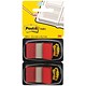 Image of Post-it Index Flags 50 per Pack 25mm Red Ref 680-RDEU [Pack 2]