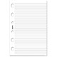 Filofax Refill Insert Ruled Paper 25 Sheets 81x120mm Pocket White Ref 213008