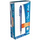 Paper Mate Flexgrip Retractable Ball Pen Medium 1.0mm Tip 0.5mm Line Blue Ref S0190433 [Pack 12]