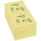 Post-it Recycled Notes Pad of 100 Sheets 76x76mm Canary Yellow Ref 654-1YE [Pack 12]