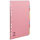 Concord Punched Pocket Subject Dividers Extra Wide 10-Part A4 Assorted Ref 72699