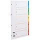 Concord Index Multicolour-tabbed Mylar-Reinforced 4 Holes 1-5 A4 White Ref CS2