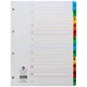 Concord Index Multicolour-tabbed Mylar-Reinforced 4 Holes 1-12 A4 White Ref CS13