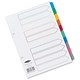 Concord Index Multicolour-tabbed Mylar-Reinforced 2 Holes 10-Part A5 White Ref CS76