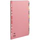 Concord Subject Dividers 230 Micron Reinforced A-Z A4 Assorted Ref 77299/72