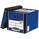 R-Kive Premium Archive Storage Box W330xD381xH298mm Blue and White Ref 00729-10 [Pack 10]