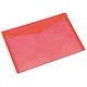 Rexel Carry Folder Polypropylene A4 Translucent Red Ref 16129Rd [Pack 5]