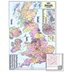 Map Marketing Counties Districts Unitary Authorities Map Framed 12.5 Miles/inch W866xH1236mm Ref FRAMBIC