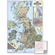Map Marketing British Isles Motoring Map Framed 12.5 Miles to 1 inch Scale W866xH1236mm Ref FRAMBIM