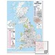 Map Marketing Postcode Areas Map Framed 12.5 Miles/inch Scale W866xH1236mm Ref FRAMBIPA