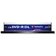 Verbatim DVD+R Recordable Disk Dual Layer Write-once Cased 2.4x Speed 8.5Gb Ref 43562 [Pack 10]