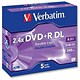 Verbatim DVD+R Recordable Disk Dual Layer Write-once Cased 2.4x Speed 8.5Gb Ref 43460/43541 [Pack 5]