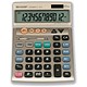 Sharp Calculator Tax Desktop Tax Battery/Solar-power 12 Digit 130x209x21mm Ref EL792C