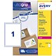 Avery Addressing Labels Laser Jam-free 1 per Sheet 199.6x289.1mm White Ref L7167-100 [100 Labels]