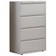 Bisley Side Filing Cabinet 4-Drawer W800xD470xH1301-1325mm Goose Grey Ref SF4N