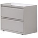 Bisley Side Filing Cabinet 2-Drawer W800xD470xH693-717mm Goose Grey Ref SF2N