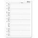 Filofax Refill Insert Name Address and Telephone Number 176x250mm B5 Ref 170201