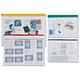 INDX Zip Pouch Lightweight Polythene Clear with Coloured Seal A4 Assorted Ref 4701 [Pack 25]