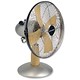 Bionaire Desk Fan Oscillating with Tilt 3-Speed Dia.305mm Chrome and Beech Wood Ref BAOF30B-IUK
