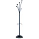 Alba Festival Hat and Coat Stand Tubular Steel with Umbrella Holder and 5 Pegs Blue Ref PMFESTB